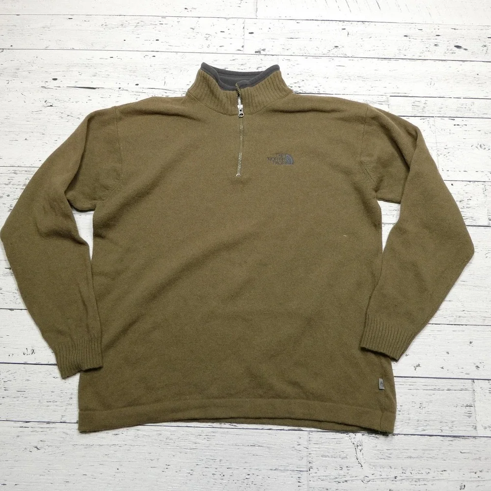 North Face A5 Series Wool Sweater Mens XL Half Zip‎ Pullover Outdoor